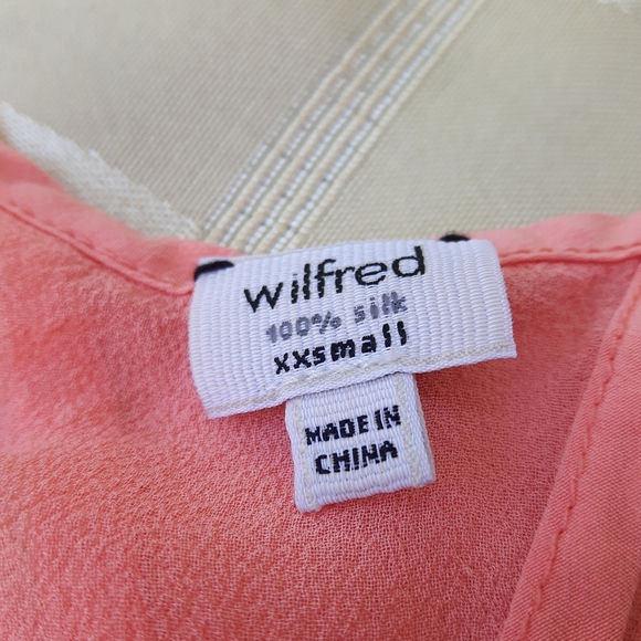 size xxs Wilfred silk orange mini dress 💞💗 - Picture 8 of 16